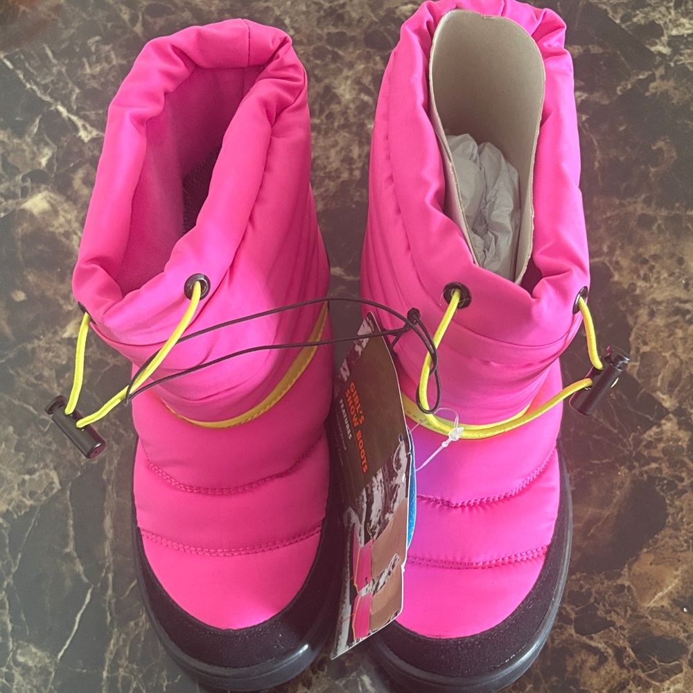 Kids Waterproof Snow Boots - Hot Pink NWT